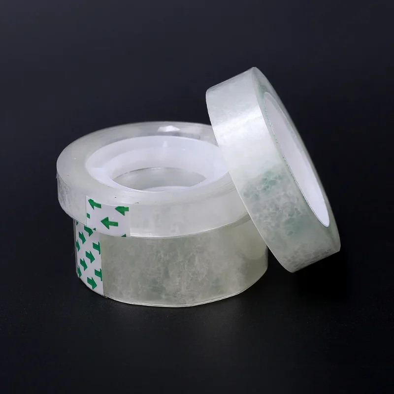 1-10 Rolls Transparent Tape Refills 18/12/8mm Clear Tape Refills for Dispenser Invisible Tapes for Office Home School Supplies