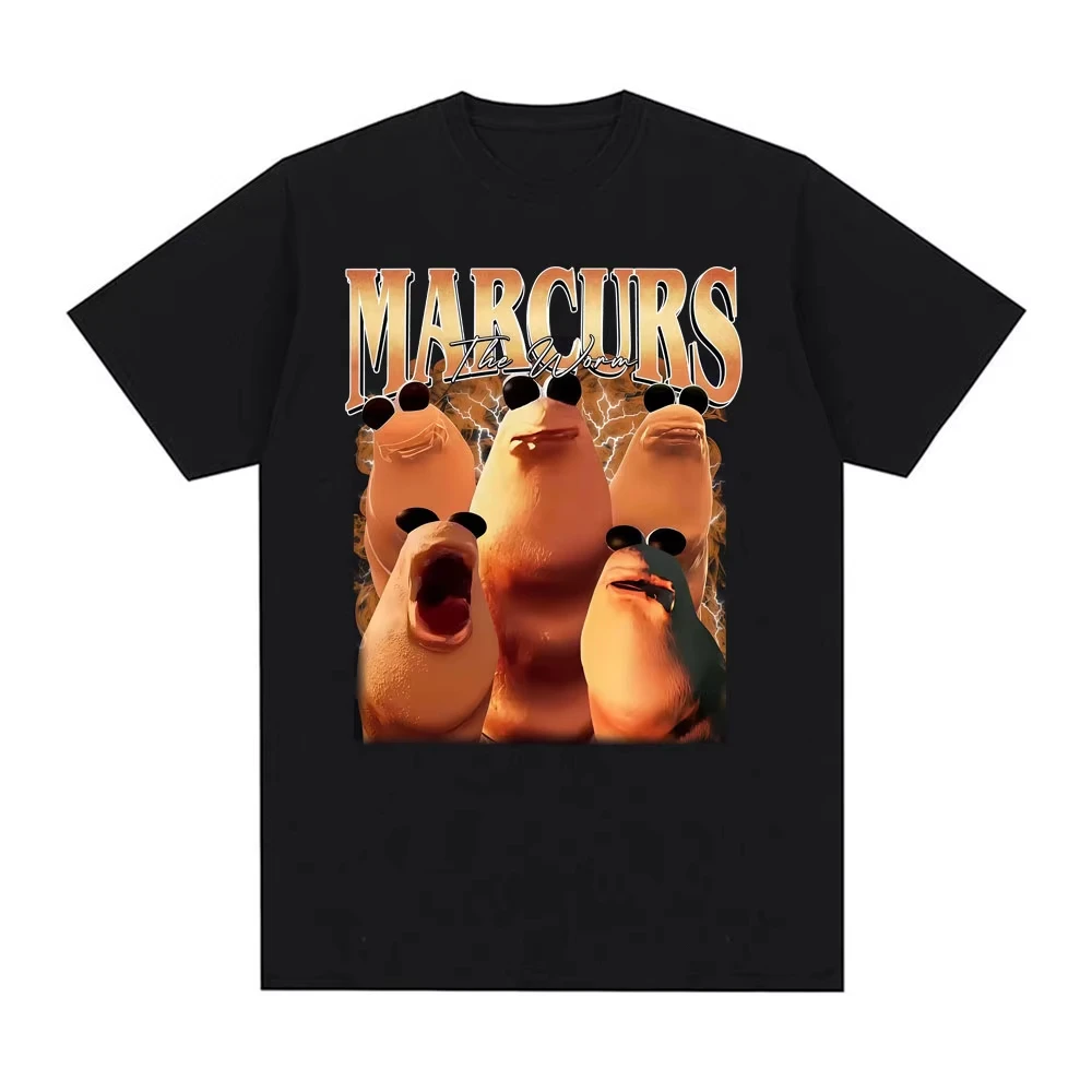 

Funny Marcus The Worm Meme T-shirtFashion Cartoon Vintage T-shirts Women Casual T Shirt Streetwear Graphic T Shirts Summer Y2K