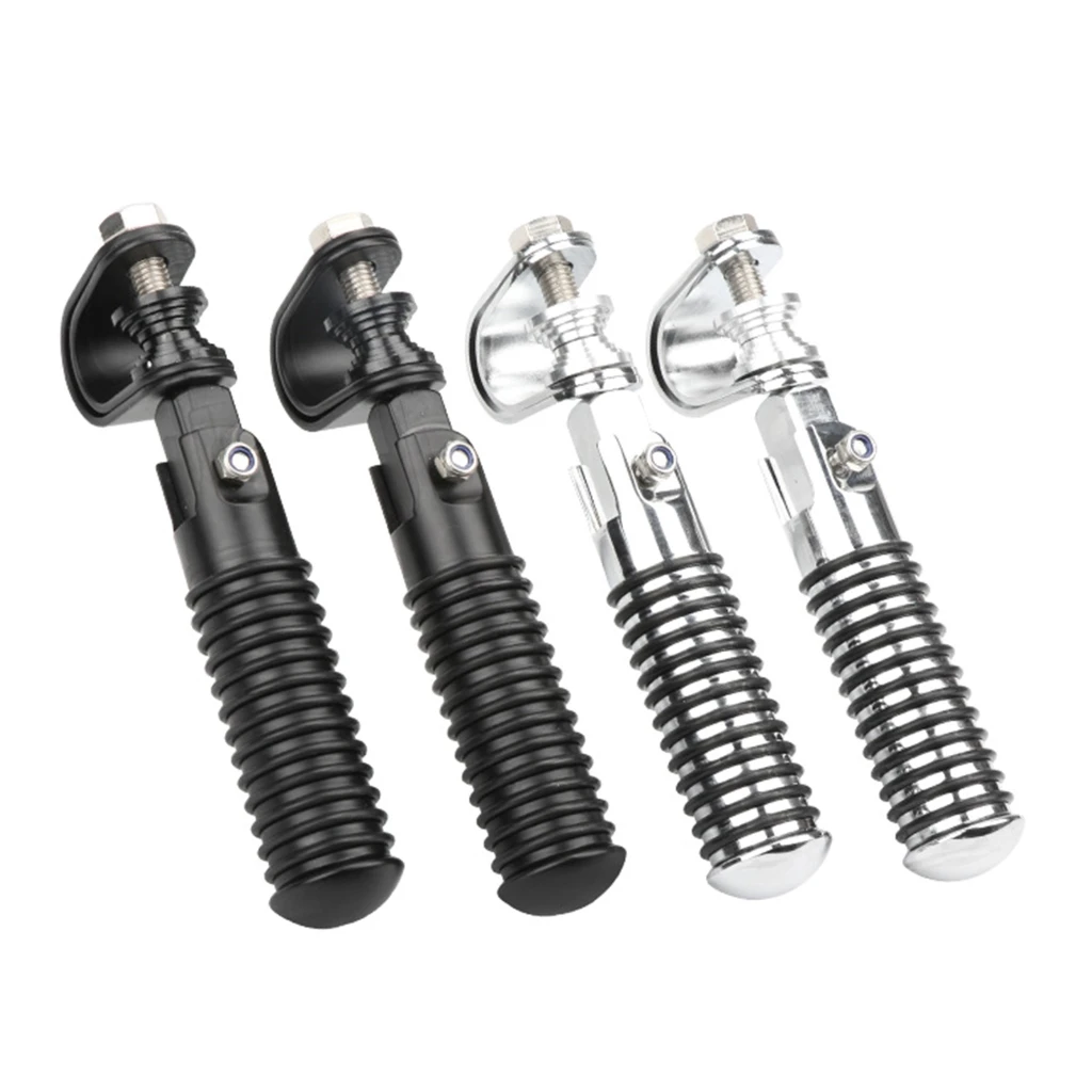 

1 пара сменных подножек для мотоцикла, алюминиевый U-образный зажим, складная подножка, аксессуар для мотоцикла, универсальная подножка