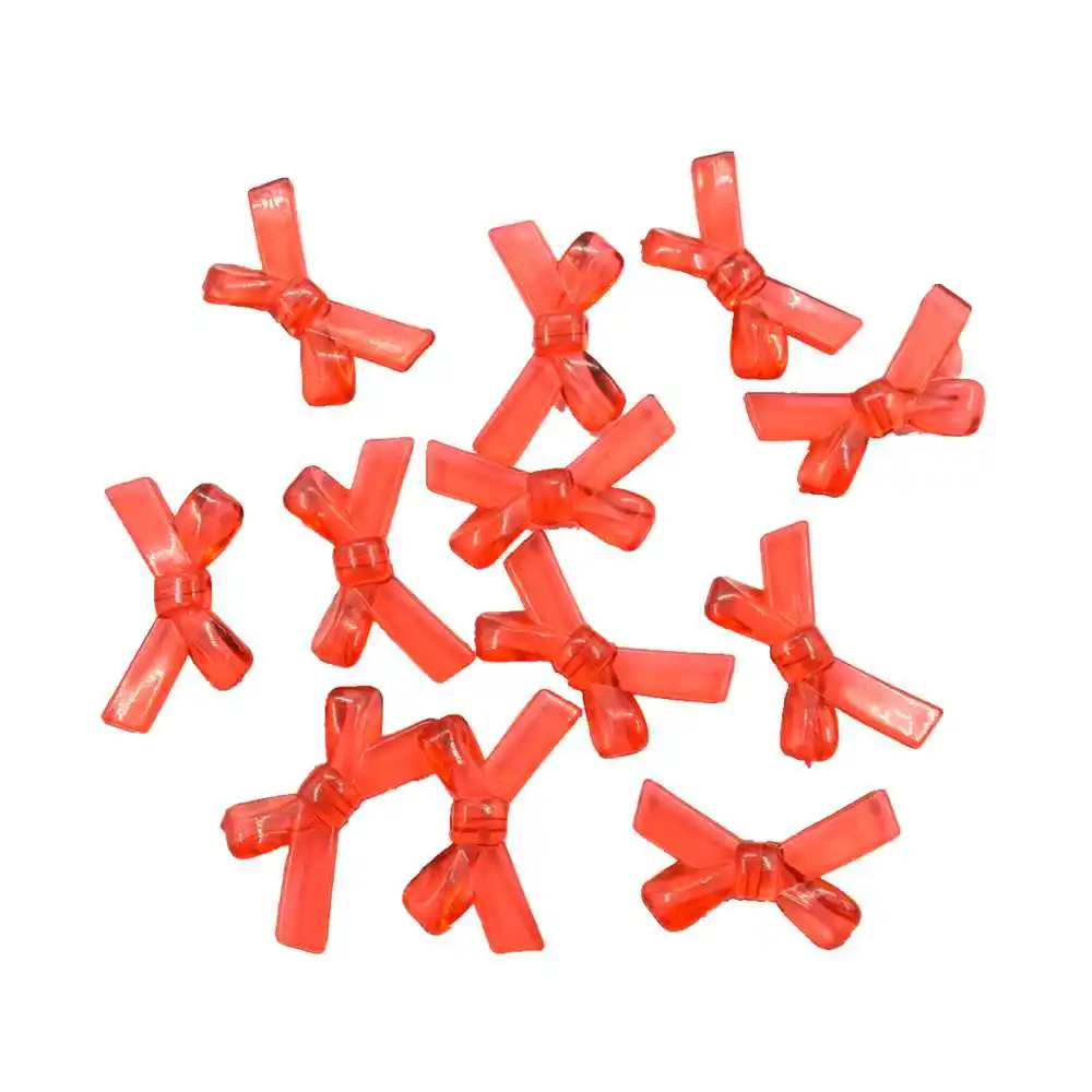 10/50pcs Multicolor Acrylic Bow Bead Loose Beads Decoration DIY Jewelry Headwear Necklace Making for Women