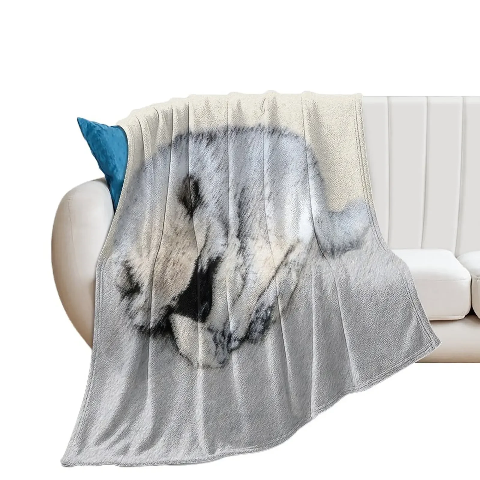 

Keeshond Puppy (Sleeping) Throw Blanket Moving christmas decoration Blankets