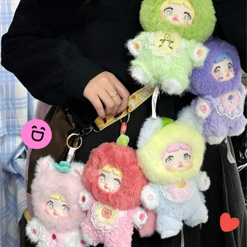 Nommi V3 Blind Box: Fantasy Fruit pluche sleutelhanger + vinyl hoesje Mystery Action Figure |   Kindercadeau