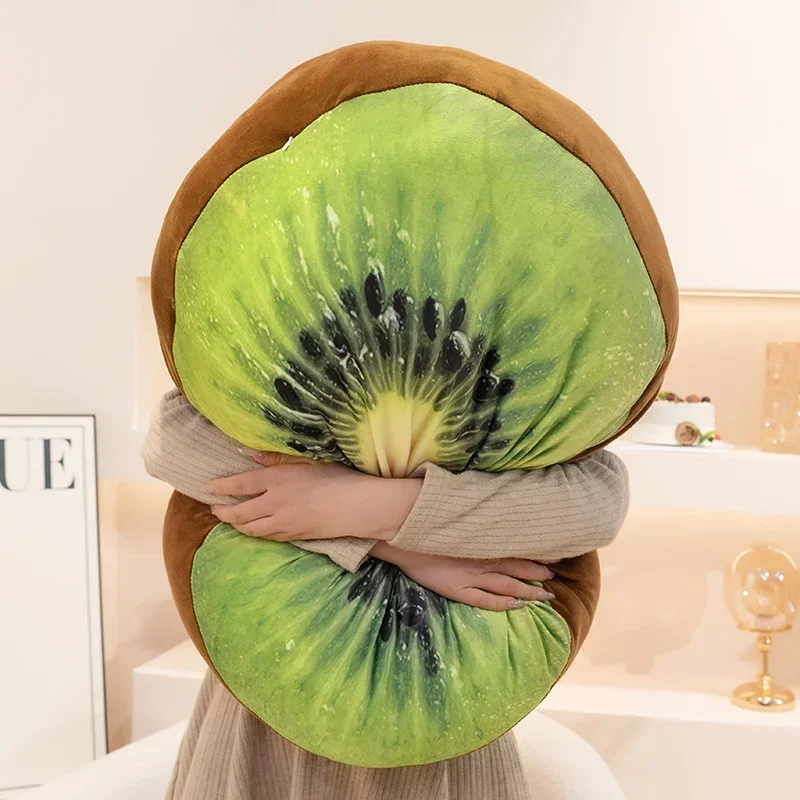 20/60CM Weiche Kiwis Simulation Plüsch Kissen Kissen Spielzeug Umweltfreundliche Pelzigen Obst Sofa Dekor Schlafzimmer Lounge Sitz für Familie