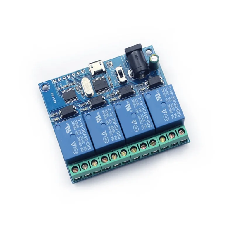 【Ограниченный на складе!】Релейный модуль USB, 4-канальный LCUS-4, интеллектуальное реле управления, интеллектуальный переключатель USB 5 В, умный переключатель
