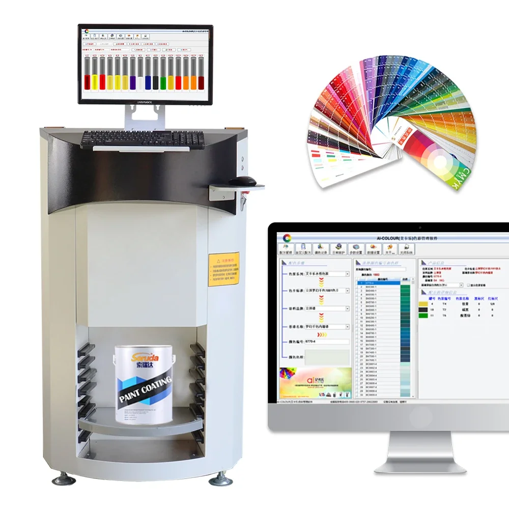 Computerized color mixing machine/automatic paint dispenser/automatic paint tinting machine with free calibration Soruda 2021.ho