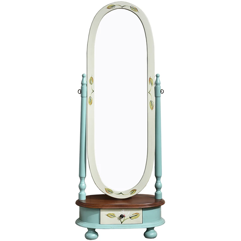

floor-to-ceiling Mediterranean bedroom storage fitting dressing standing mirror