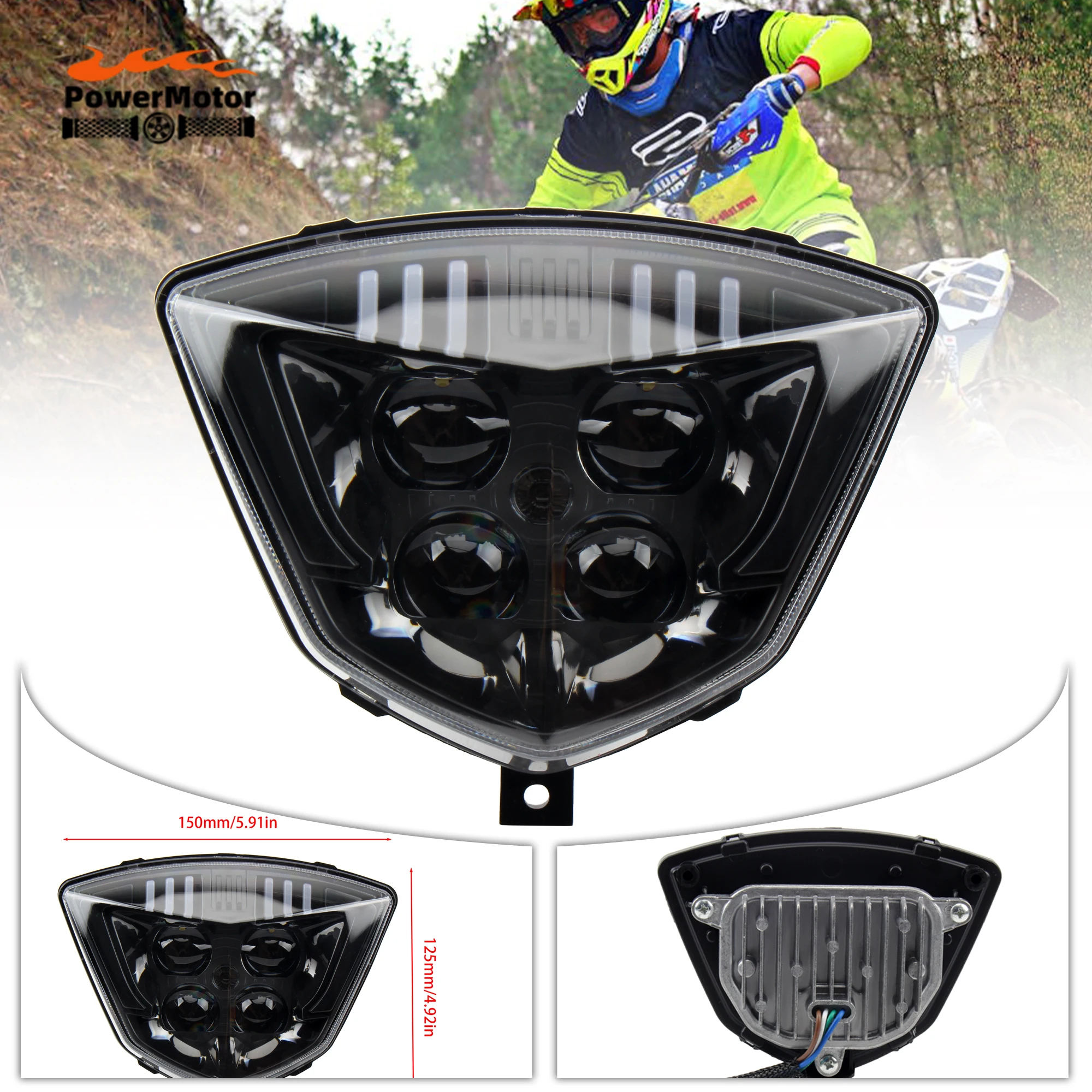 

Enduro Motorcycle LED Headlight For Gas Gas EC 250 300 250F 350F EX300 250F 350F 450F MC 250F 450 Dirt Bike Led Spotlights Parts