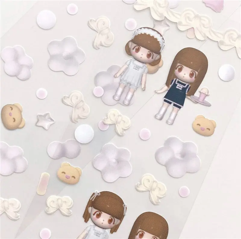 SKYSONIC BOBO Coral Full Set Serie Dekorative Aufkleber Sweet Girl Sub Koreanische DIY Aufkleber Journal Junk Agenda Schreibwaren Suppl – Detail 21