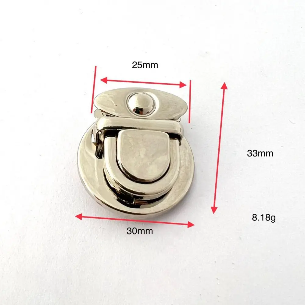 1/5Pcs Metal Locks Bag Clasp DIY Catch Buckles for Handbags Purse Totes Closures Snap Clasps Craft Hardware Case Bag Accessories