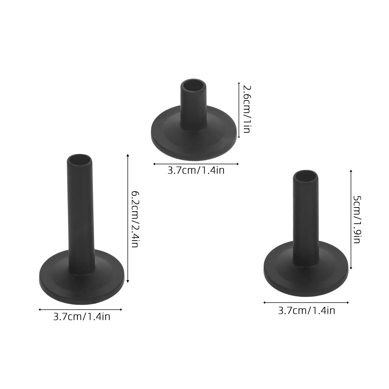 

12 Pcs Felts Drum Accessories Set Percussion Supply Small Cymbal Sleeves Black Practical