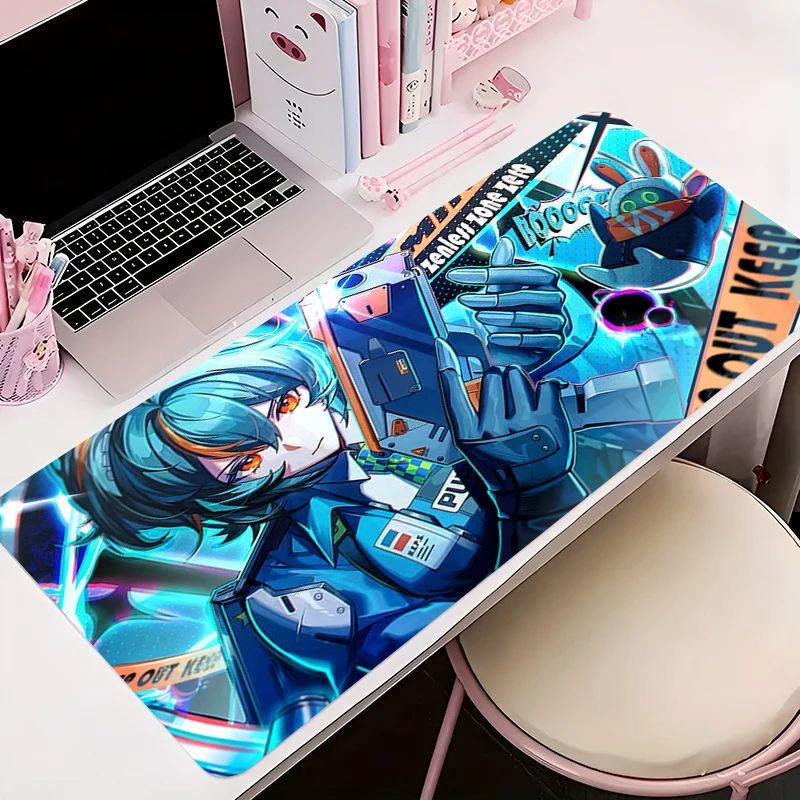 

Mouse Pad Office PC Accessories Keyboard Mat Anime Pattern Anti-slip Rubber Mousepad Z-zenless Zone Zero Zhu Yuan Gamer Desk Mat