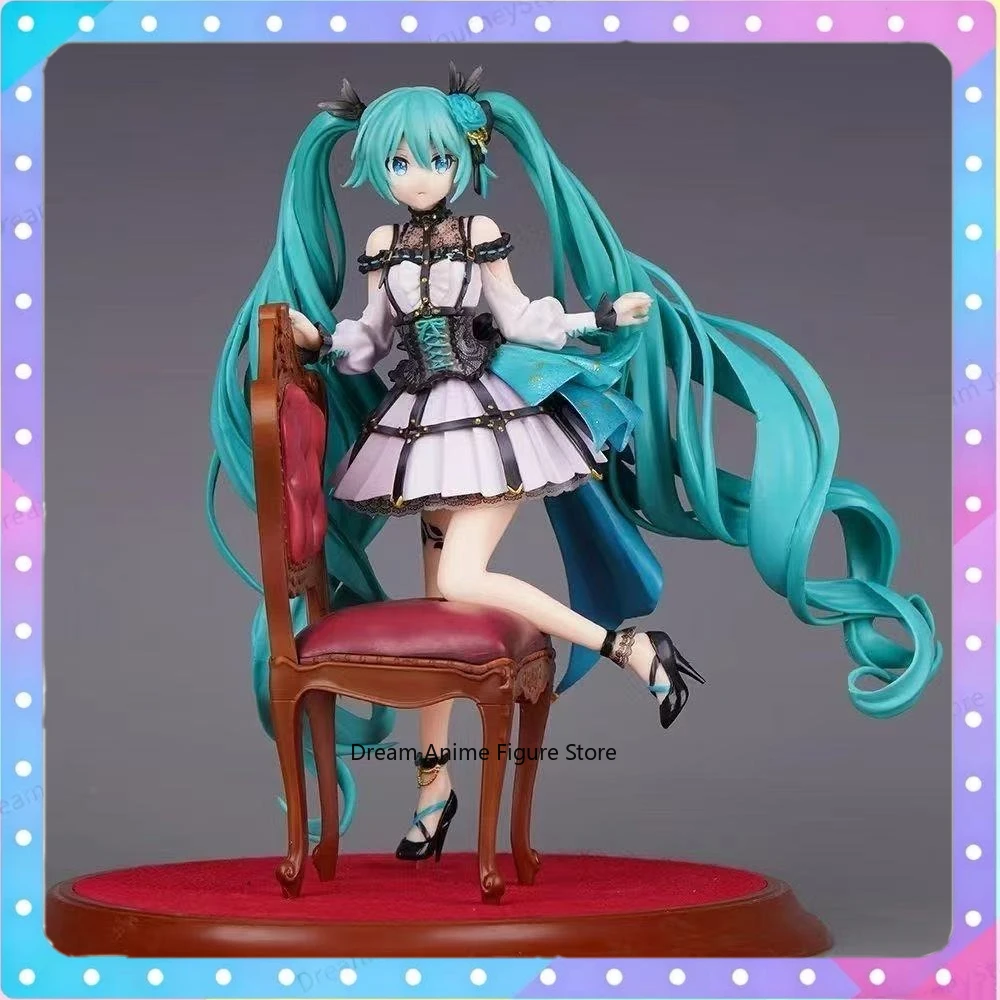 

23-сантиметровая фигурка Хатсуне Мику: Colorful Stage! Фигурка Rose Cage Ver 1/7, японская аниме-фигурка из ПВХ, коллекционная игрушка для девочек, подарок