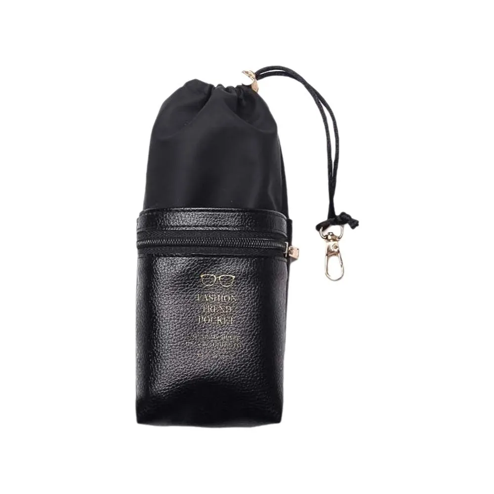 Portable Drawstring Glasses Organizer Double-layer Large Capacity Eyewear Storage Bag Anti-splash Water Anti-lost