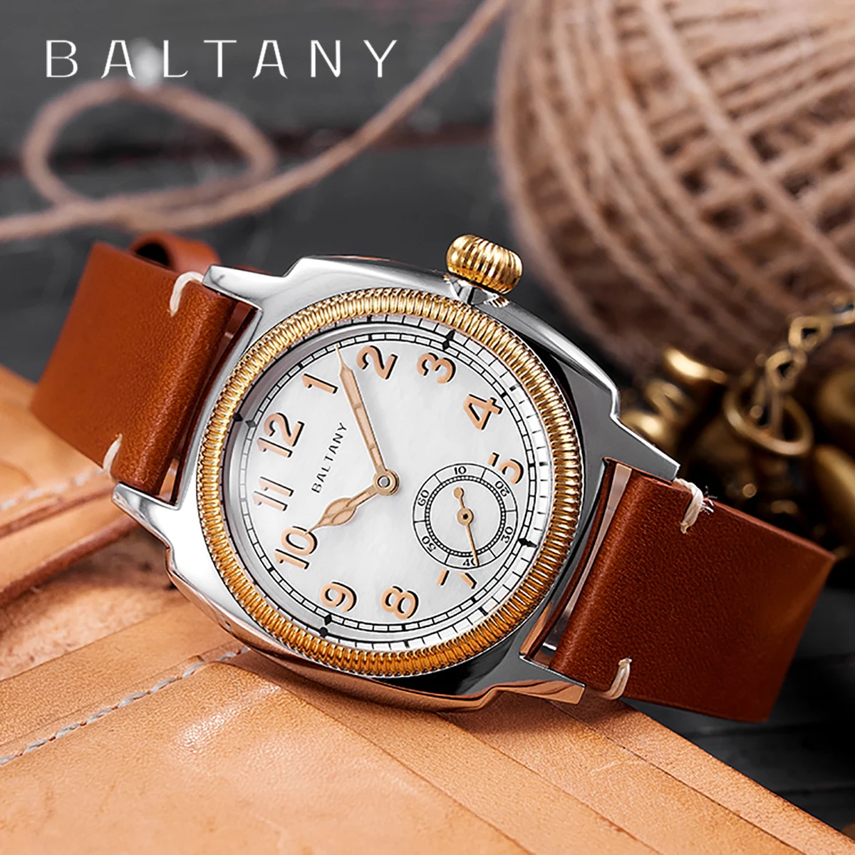 Baltiany 2024 New Seagull ST1701 Men\'s Automatic Mechanical Watch Luxury Sapphire Stainless Steel Waterproof 20Bar Luminous C3 w