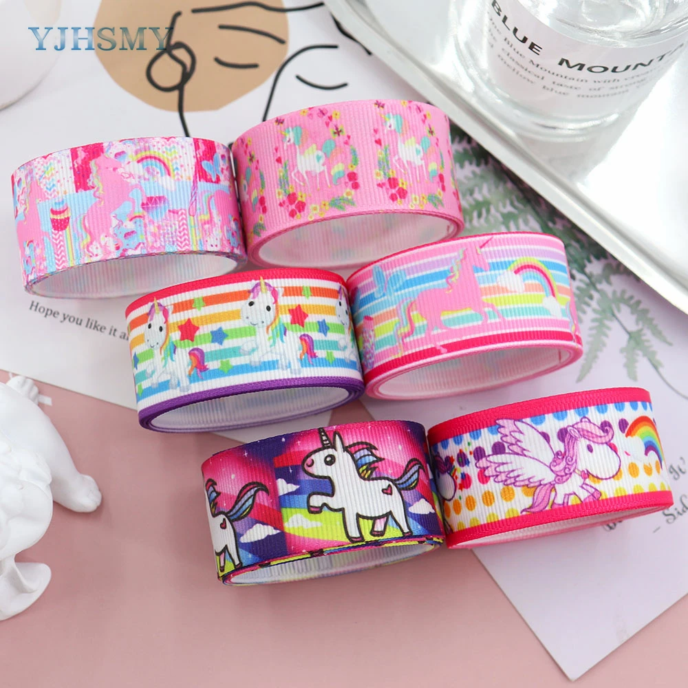 Unicorn Printing Grosgrain Ribbon 1\