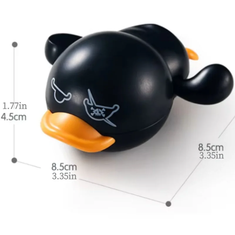 Jouets de bain pour enfants, jouet de canard en caoutchouc de natation de bain de chaîne, canard rampant, éclaboussures de plongée pour enfants, jeu de bain d'eau