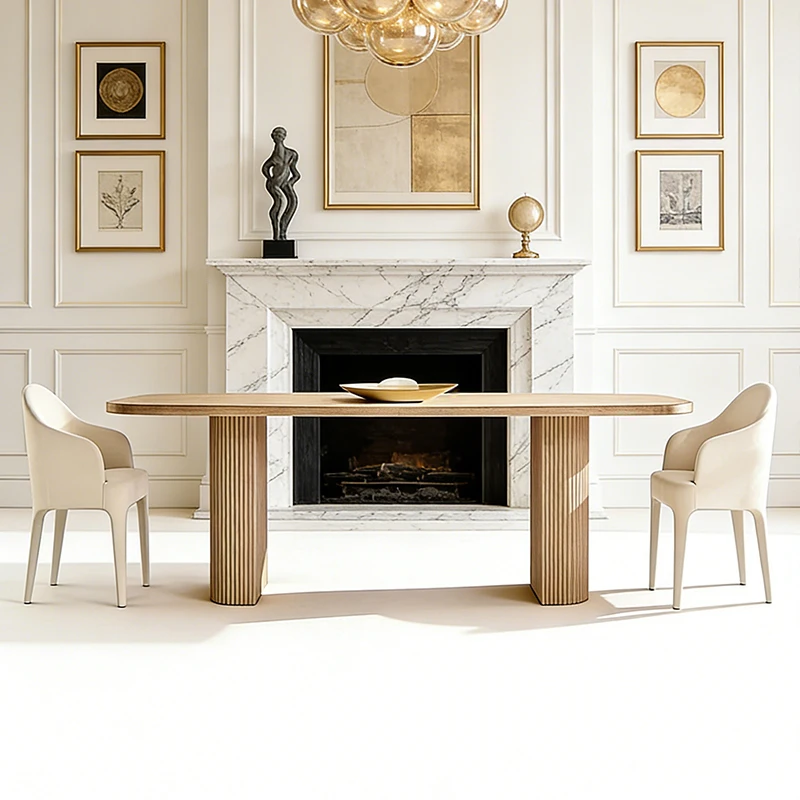 

&c High Quality Rectangular Table Handmade Teak Wood Dining Room Furniture Mulholland Dining Table
