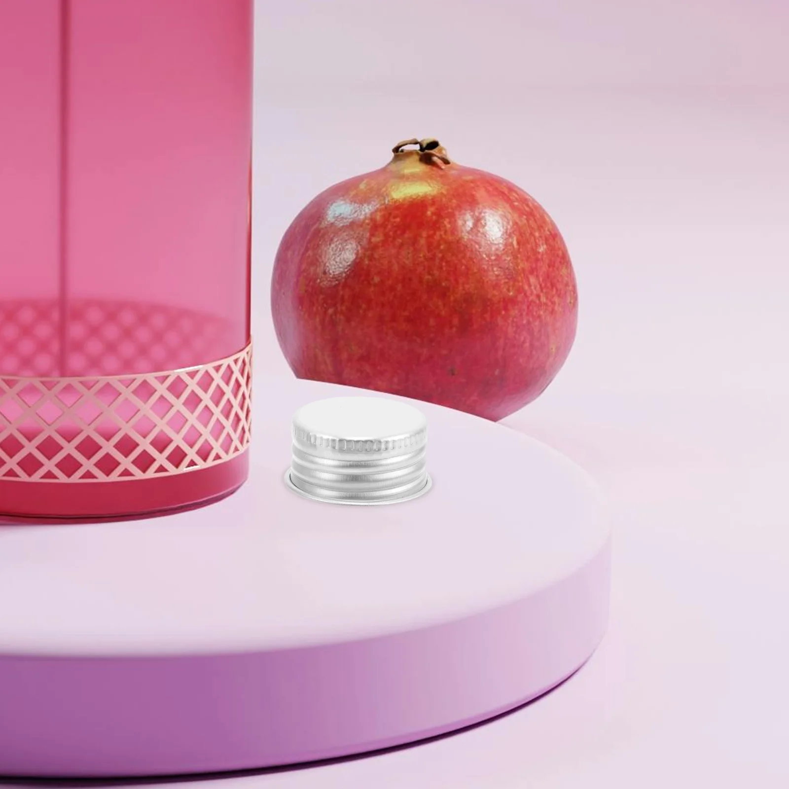 

50pcs Leak Proof Screw Caps 24Mm Reusable Aluminum Lids For Glass Bottles Airtight Replacement Tops Liquid Container Caps