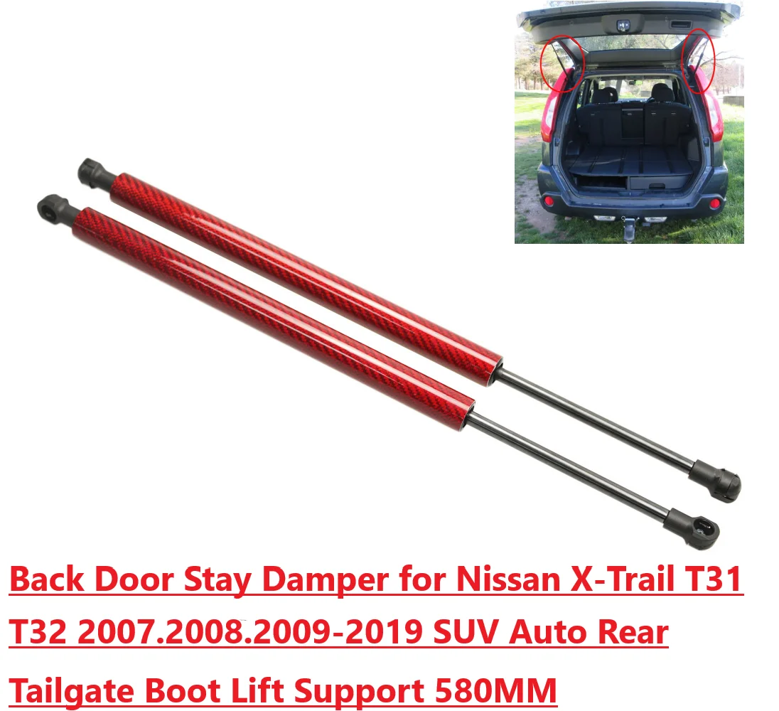Damper for Nissa  X-Trail XTrail T31 T32 2007 08-2019 SUV Auto Rear Tailgate Boot Lift Support Gas Strut Spring 58CM Right Left