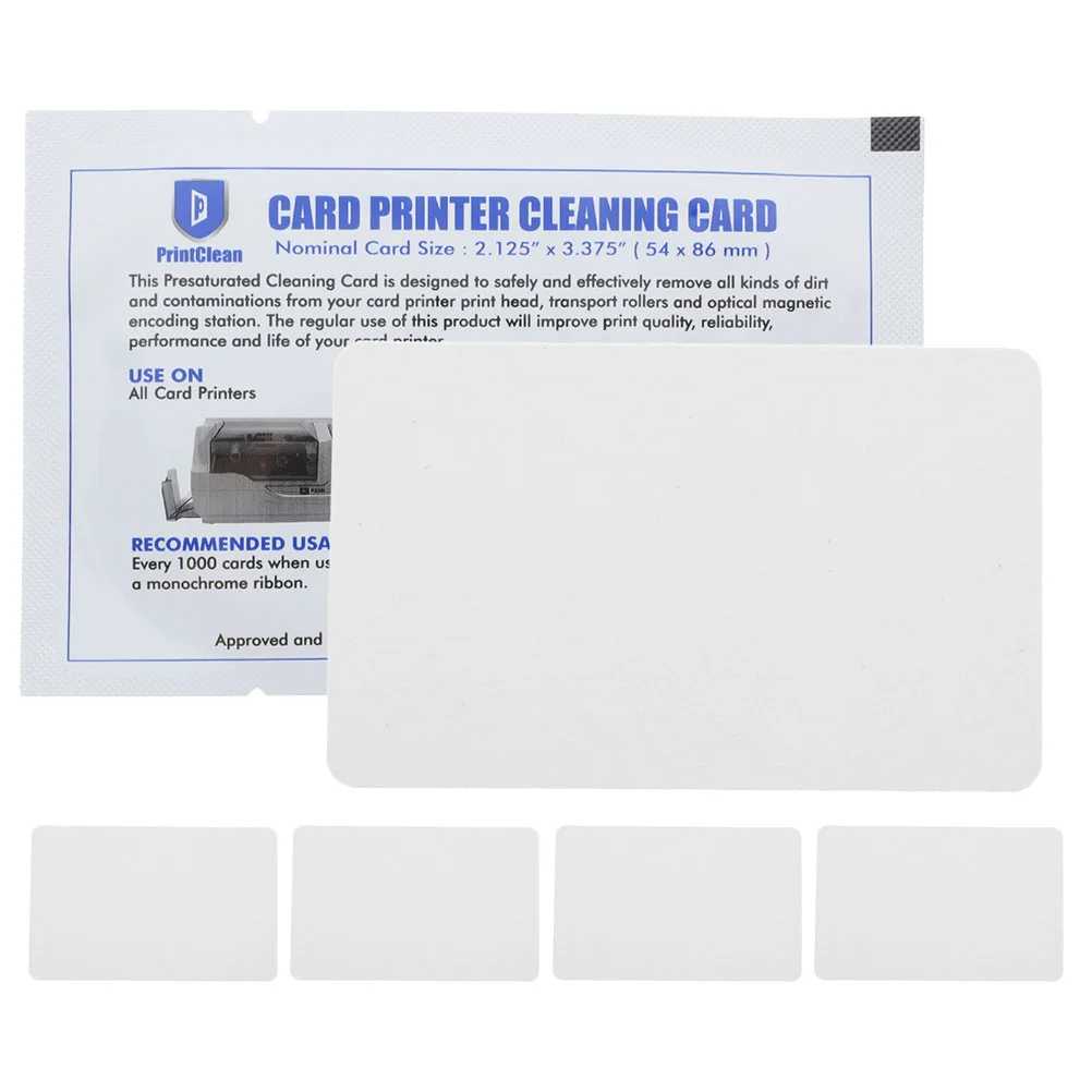 5 Pcs carta di pulizia carte riutilizzabili terminali macchina di credito Pos Cleaner Reader Pvc