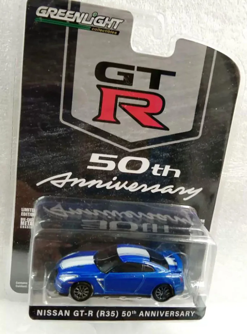 

Greenlight 1:64 2016 Nissan GT-R R35 Car Model Diecast Alloy Metal Static Display Classic Vehicle Adult Collection Toys