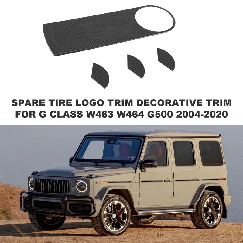 

ABS Spare Tire Logo Trim Car Spare Tire Trim Spare Tire Trim For Mercedes Benz G Class W463 W464 G500 2004-2020