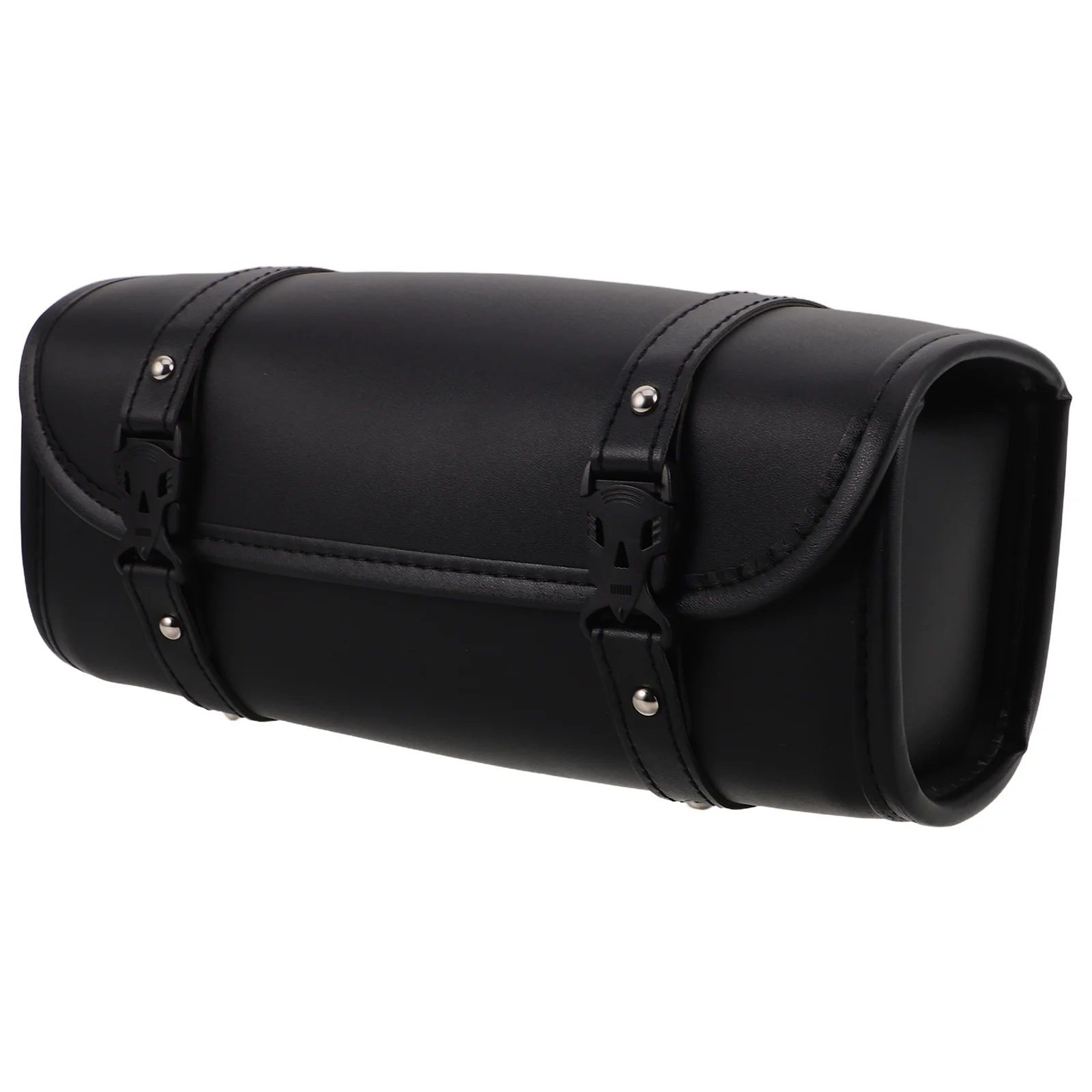 

Vintage Waterproof Motorcycle Tool Bag Large Capacity Handlebar Pouch Quick Release Buckle for Electric Scooter Bike Black