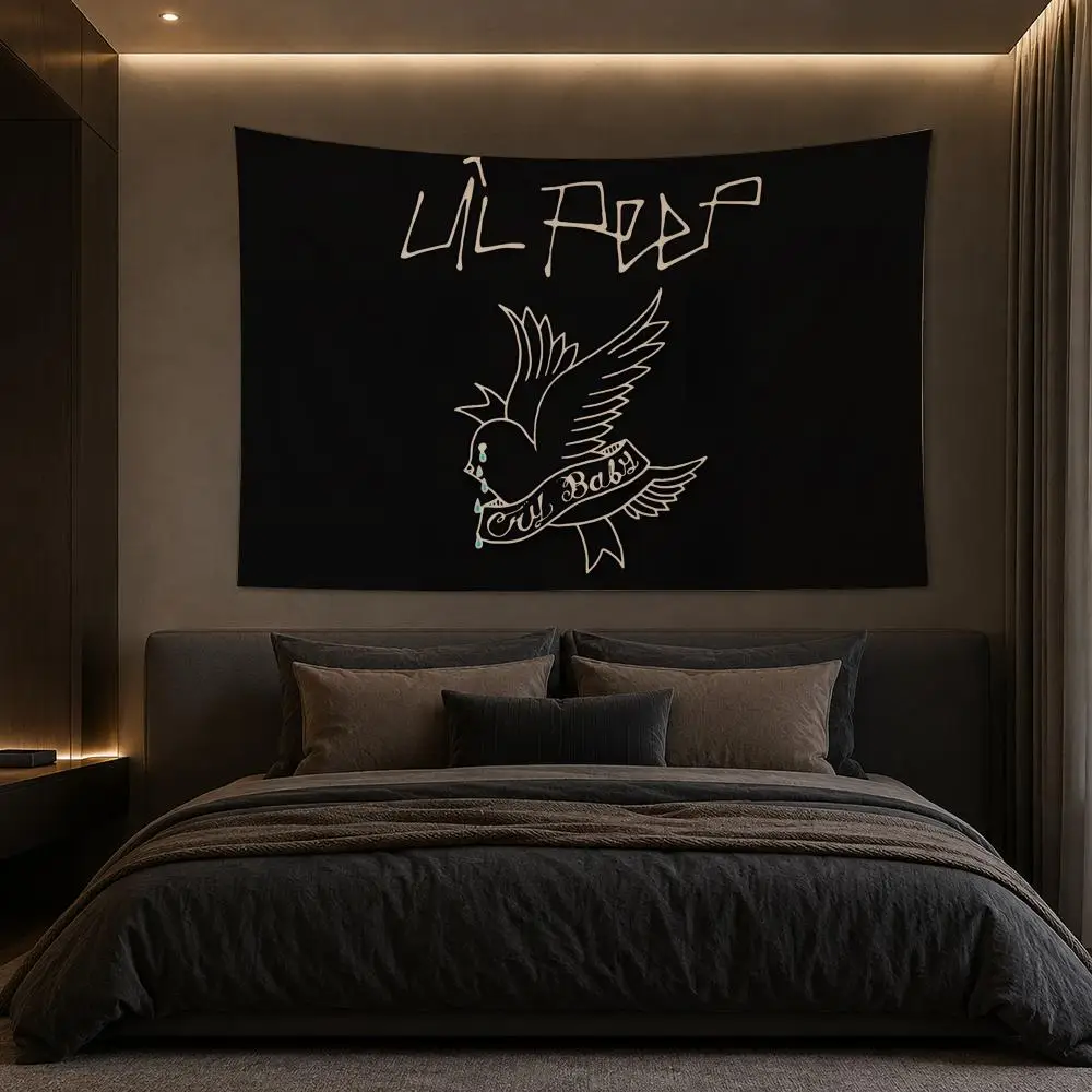 L-Lil P-Peep Tapestry Bedroom Living Room Bar Party House Home Dorm Interior Wall Decor Background Banner