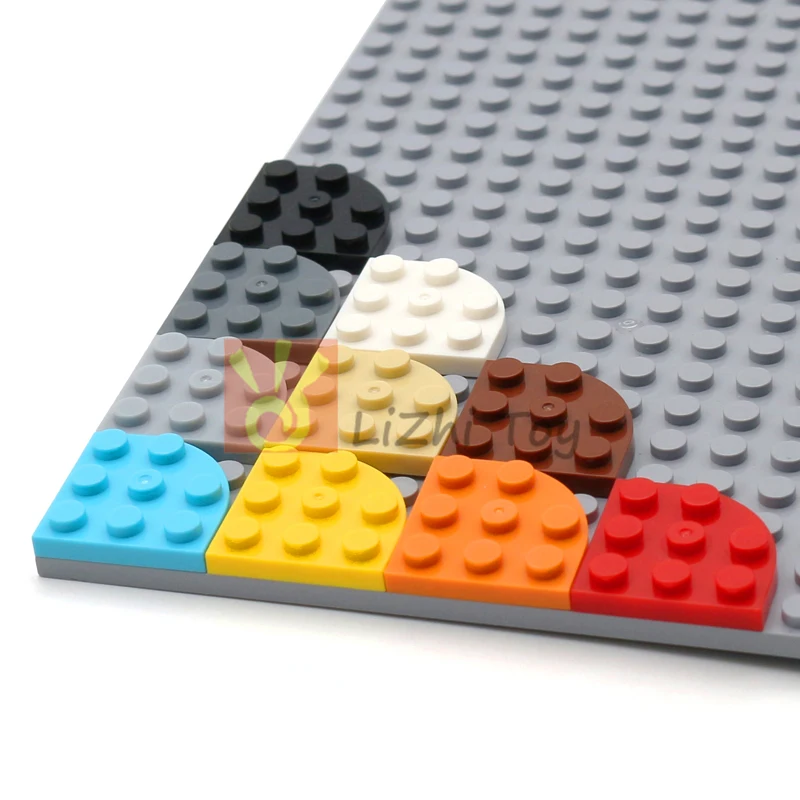 

30pcs MOC Brick Parts 30357 Plate Round Corner 3x3 Classic Piece Building Block Toy Compatible with Construction Accessory