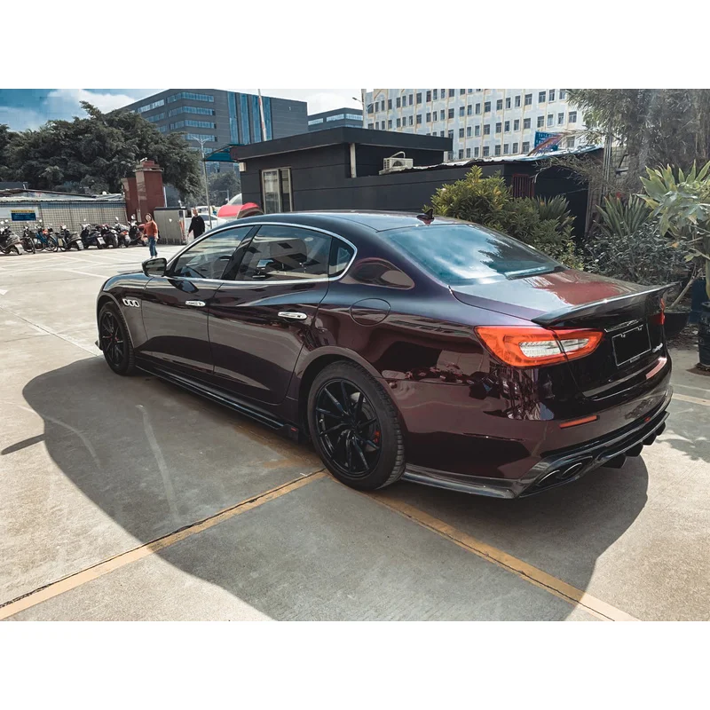 Hot Selling CMST Style Carbon Fiber Side Skirts for Quattroporte M156 2017-2019, Side Bumper Lip