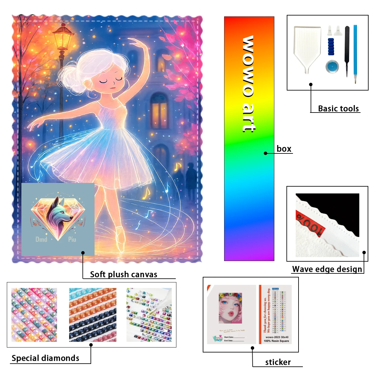 

【Piu Diamond Art】Le calma de la bailarina 100% смола FD+ab+cr Набор для алмазной штамповки Идеальный шедевр стоит купить