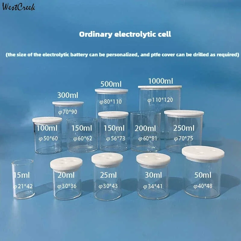 WESTCREEK  C002 ordinary electrolytic cell electrolytic cell 50ml/100ml three electrode system oxidation-reduction unsealed