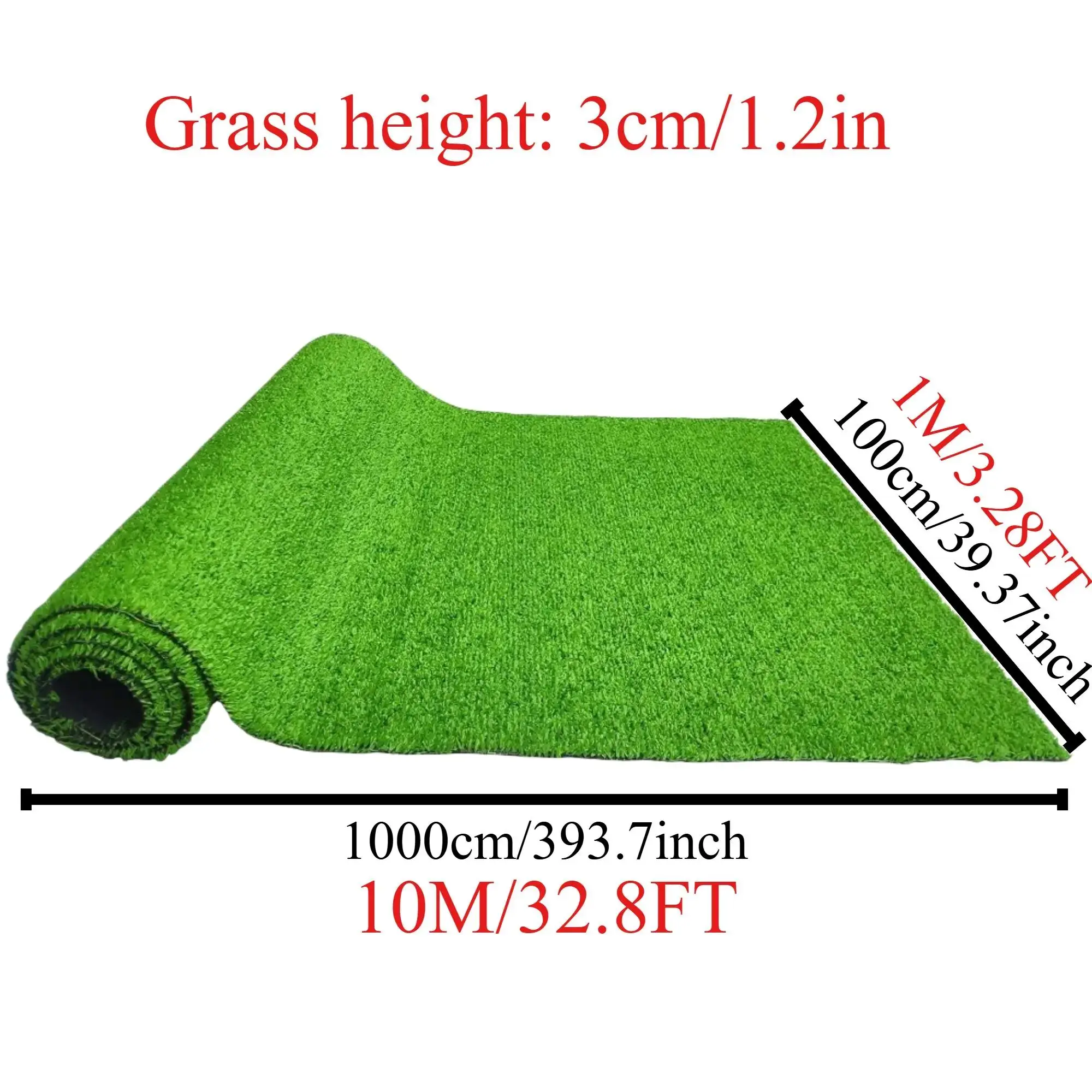 

Bundled and boxed Premium Artificial Turf Mat with Drainage Holes Thick Fake Grass for Indoor Outdoor Pet Areas Garden Lawn