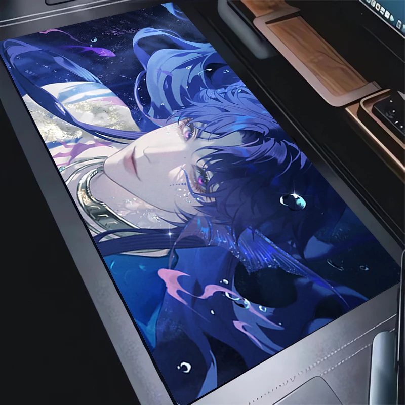 Mouse Pad Anime Blue Sea Kawaii Keyboard Pad Laptop Love And D-deepspace Gaming Mousepad PC Gamer Accessories R-rafayel Desk Mat