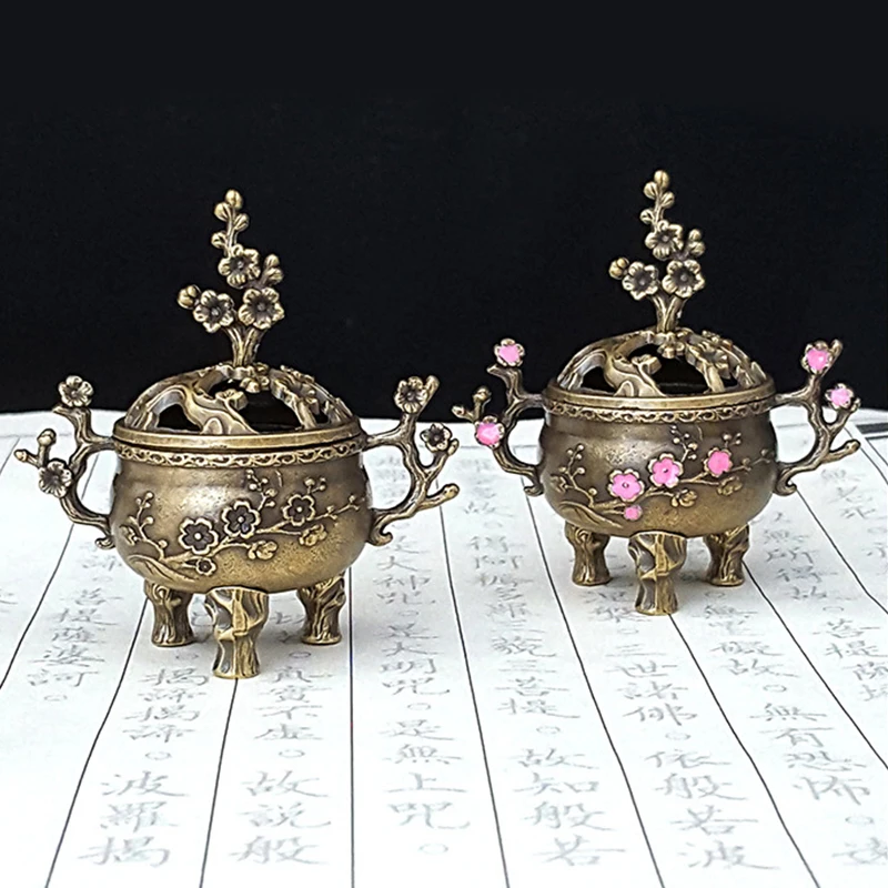 Taishan Stone Guardian Three-Legged Incense Burner Bowl Incense Holder With Handle Yoga Meditation Home Decor AncientStyle