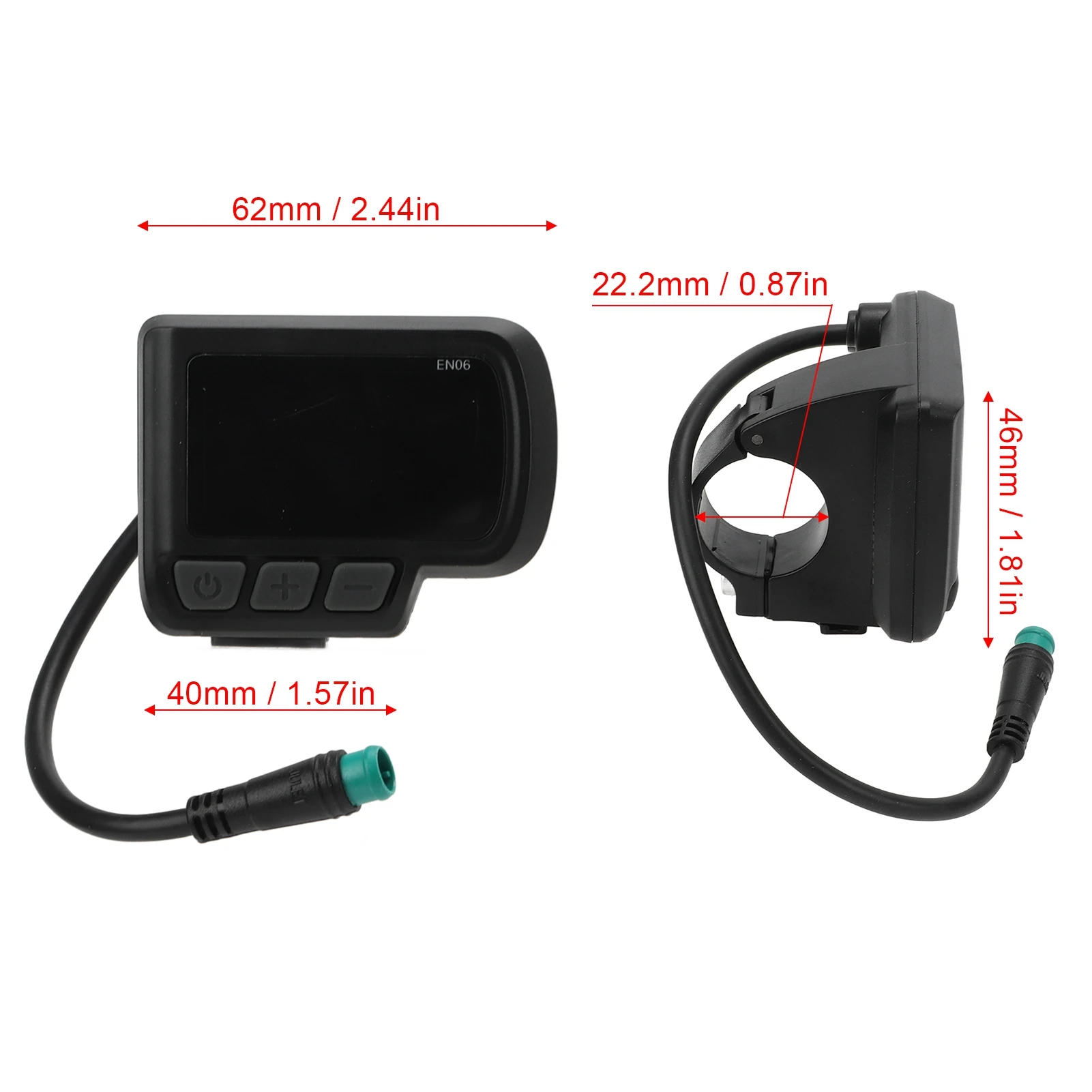 24V/36V/48V Electric Bike LCD Display Replacement Good Toughness Internal Circuit Electric Bike EN06 Display for Mountain Bike