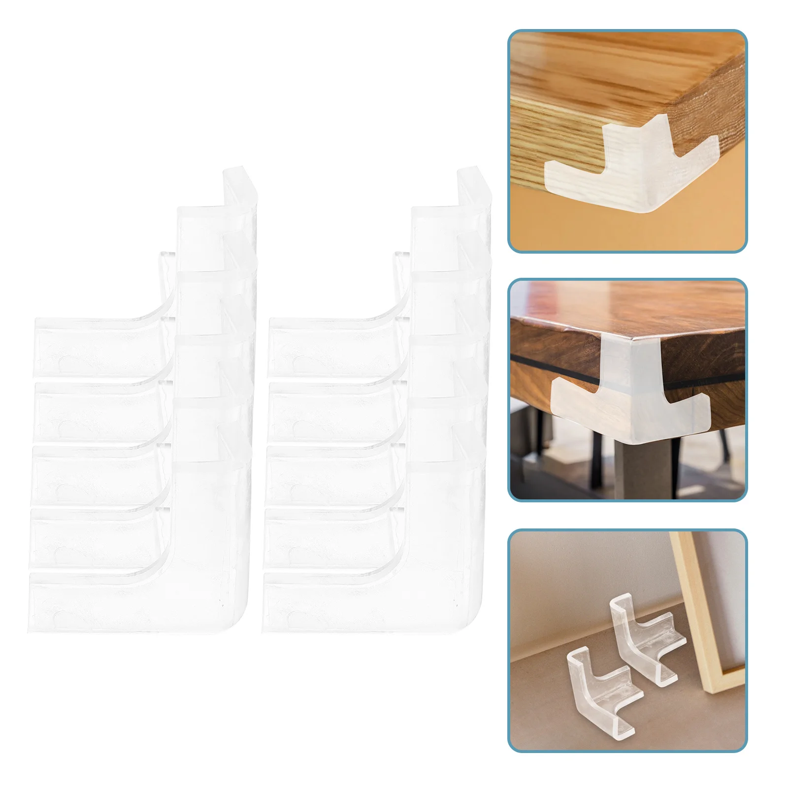 

20Pcs Transparent Picture Frame Corner Protectors Packaging Edge Guards Strong Protection for Photo Frames Oil Painting Sliding