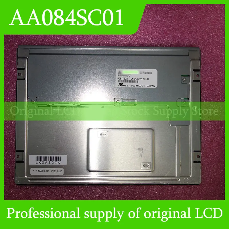 Original AA084SC01 LCD Screen For Mitsubishi 8.4 inch LCD Display Panel Brand New