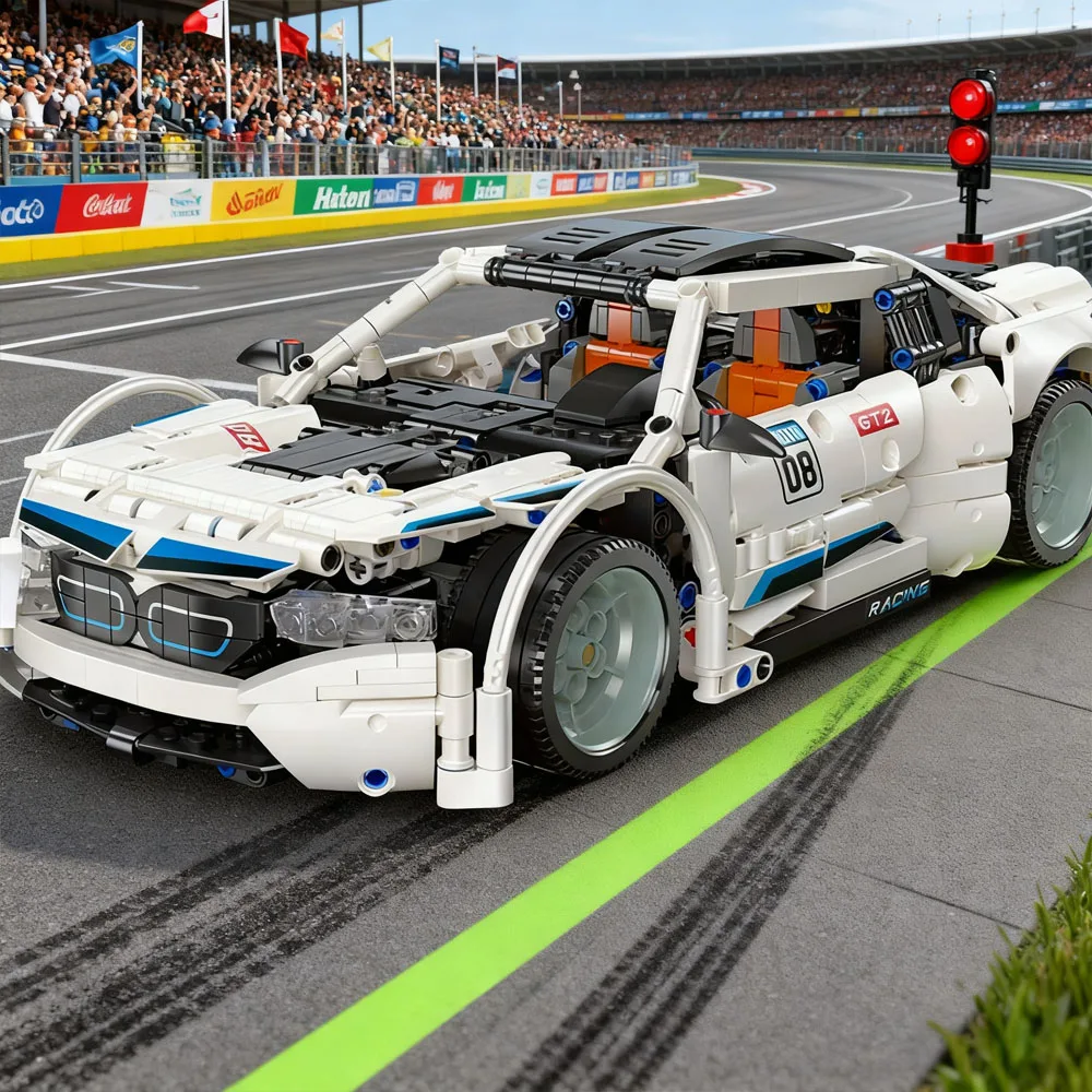 

Super Racing Car 1263pcs Building Blocks Set High-Tech Racing Car Model Bricks New Year Christmas Birthday Gifts