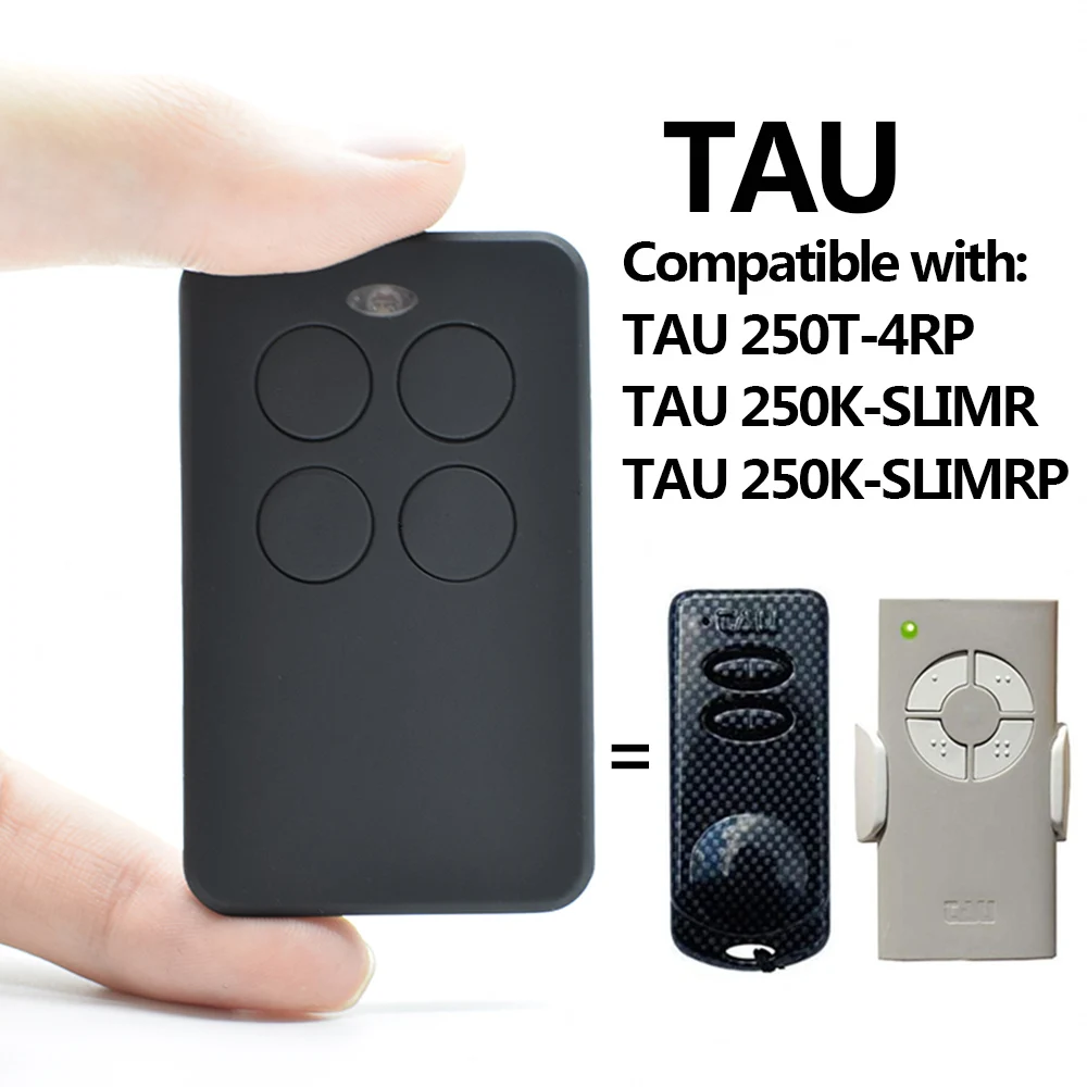 Imagem -01 - Tau Garagem Controle Remoto Compatível 250t4rp 250k-slimr 250k-slimrp 433.92mhz Replicador Tau Portão Abridor de Porta Chaveiro tau garagem controle remoto compativel 250t4rp 250k slimr 250k slimrp 43392mhz replicador tau portao abridor de porta chaveiro 01