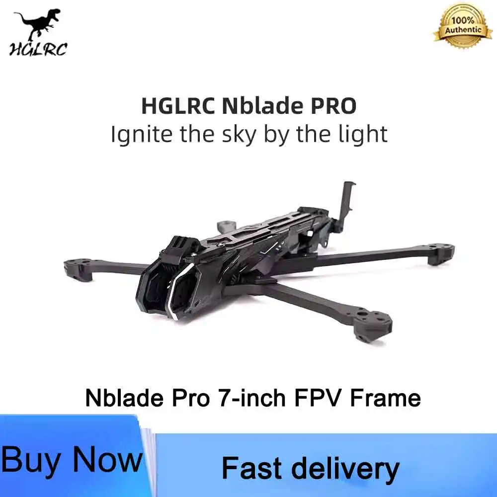 HGLRC Nblade Pro 7-inch FPV Frame Dual-use For Freestyle and Cinematic Multiple Expansion Points High Payload & Long Flight Time