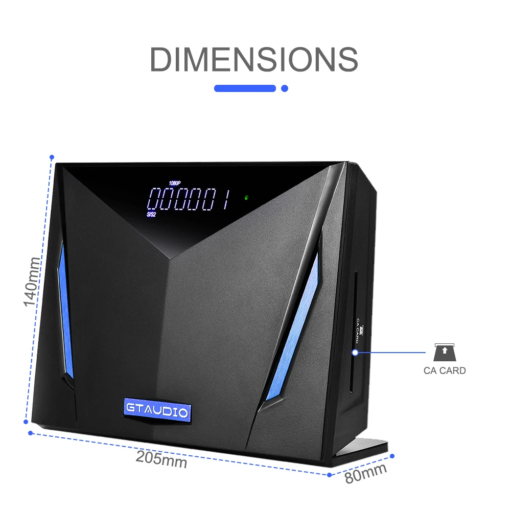 GTAUDIO V8 UHD TV Box DVB-S2/S2X 4K TV Decoder Built-in 2.4G WIFI For Life Media Player tdt hd tv receiver Spanish spot