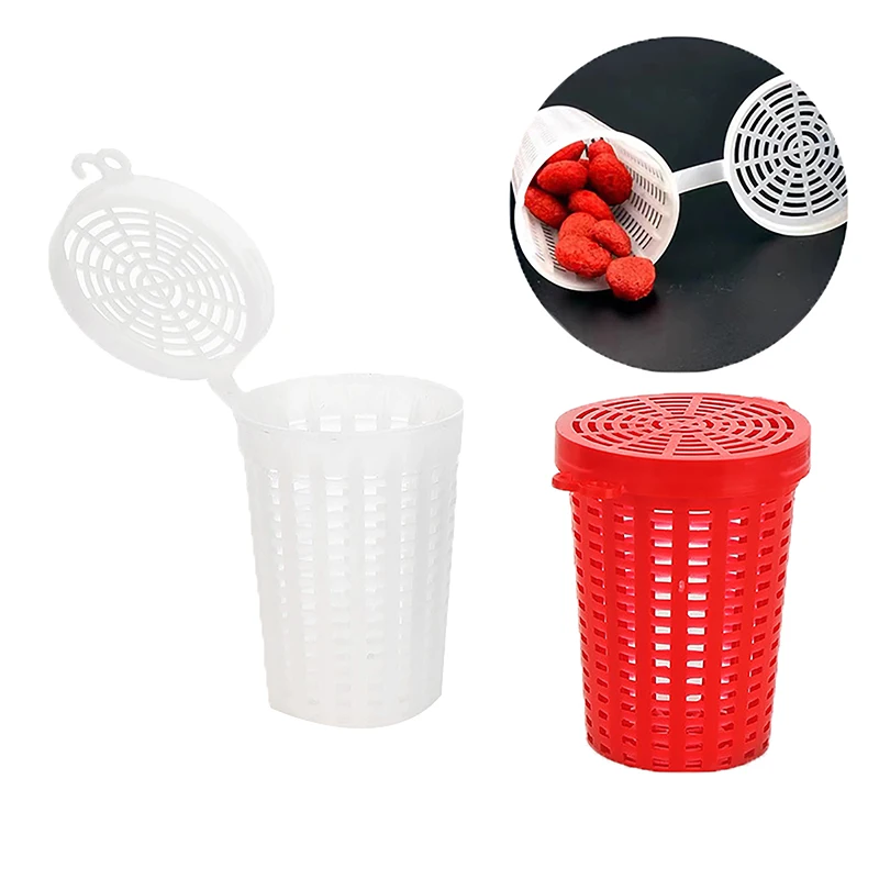 

5Pcs Plastic Fishing Feeder Holder Bait Fishing Bait Trap Cage Basket Attract Fish Shrimp Earthworm Tackle Carp Traps Tool