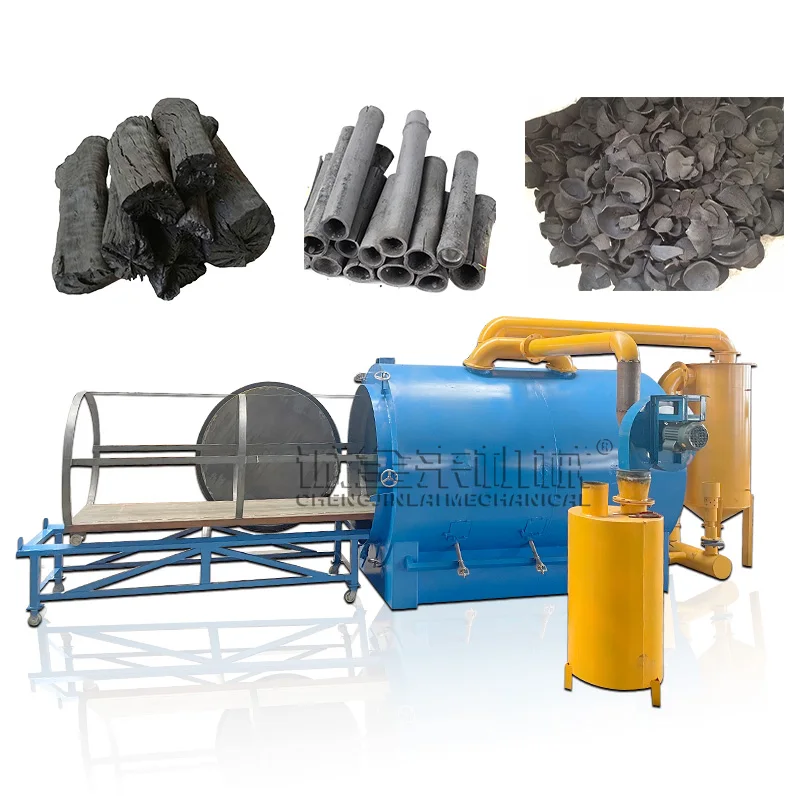 

Экологичная горизонтальная печь для карбонизации биомассы с принудительной подачей воздуха (для производства биоугля)