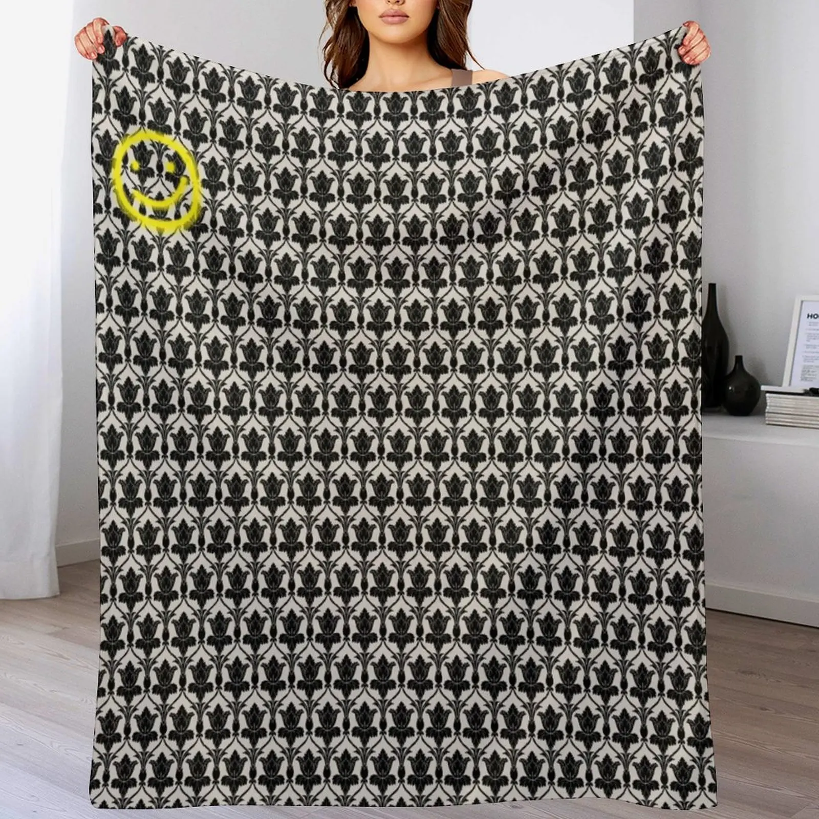 221B Baker Street - BORED Throw Blanket Bed bed plaid Blankets
