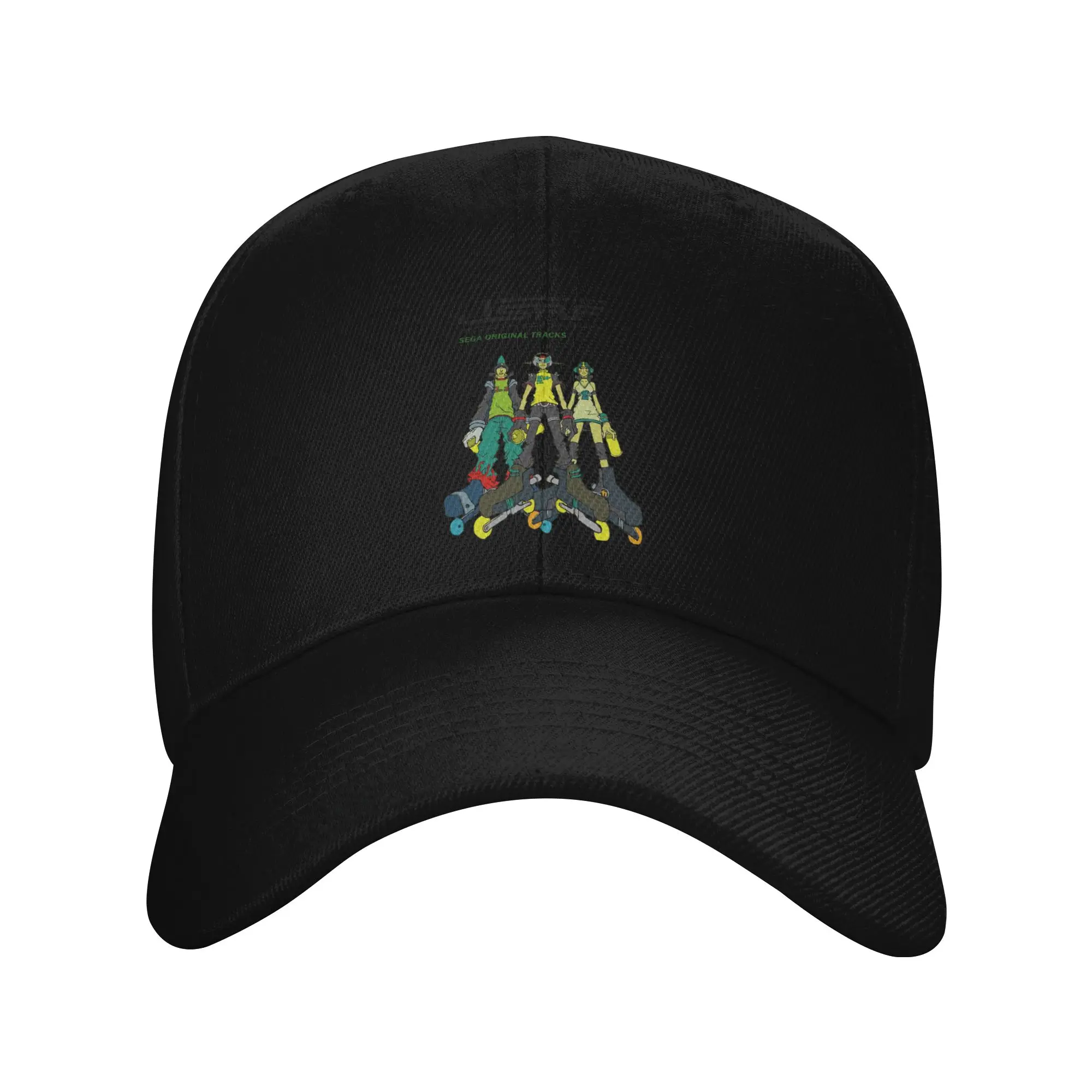 Jet Set Radio Future Soundtrack Cover Trendy Baseball Cap Poolside Leisure Curved Brim Trucker Cap
