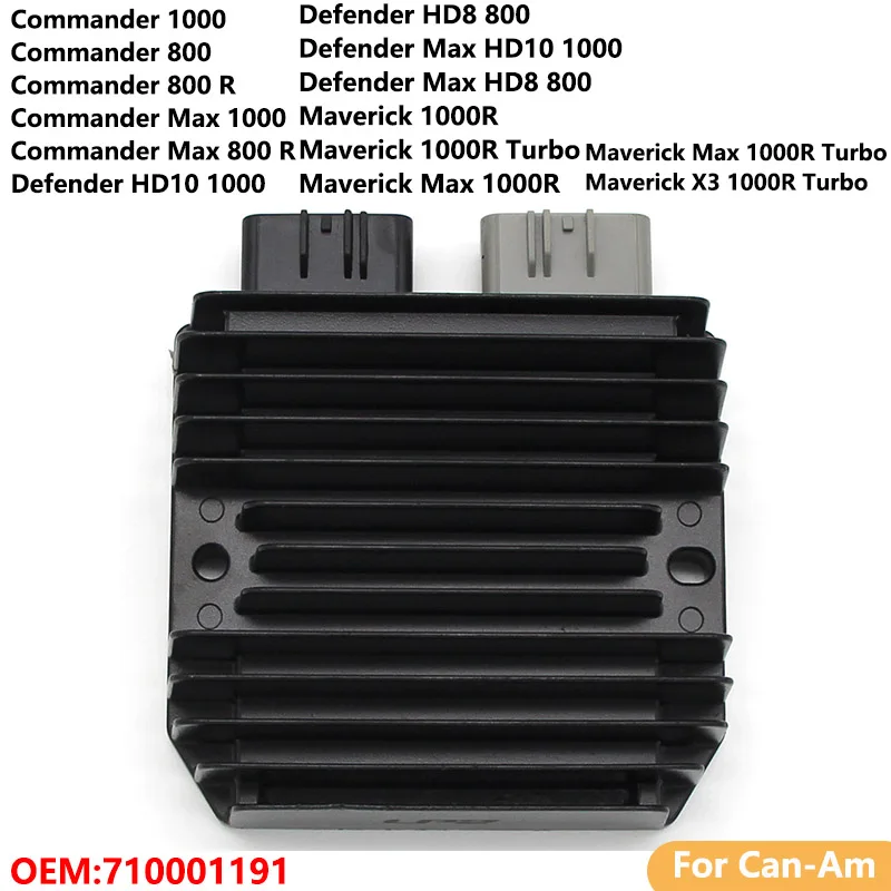 

Voltage Regulator Rectifier For Can-Am 710001191 Commander 1000 800 R Defender Max HD10 1000 HD8 800 Maverick Max 1000R Turbo
