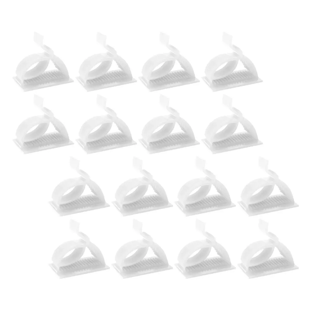 

120pcs Cable Management Wire Fixer Clips Holder Earphone Line Winder Desktop Organizers Clamps Plastic Cord Self adhesive