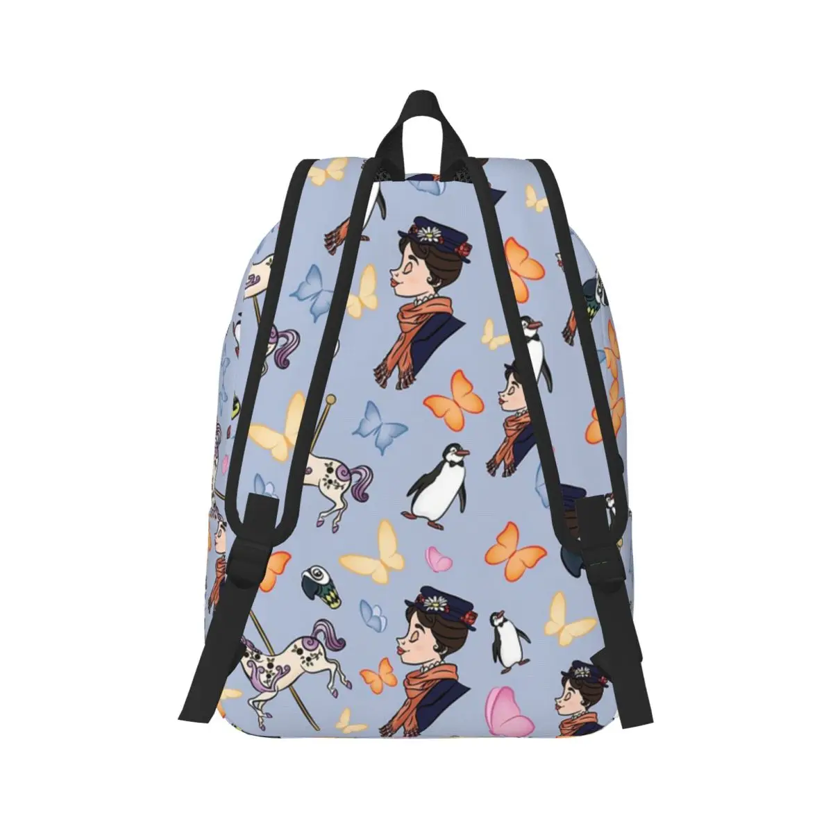 Mary Poppins Pattern Backpack Daypack Large Capacity Kids BookBag School Bag Shoulder Bags for Men Women