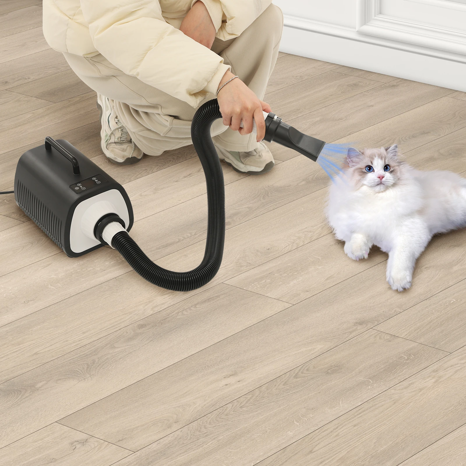 

Профессиональный фен для животных 2100 Вт, высокоскоростной, малошумный, для собак, кошек, щенков, для дома и зоомагазинов